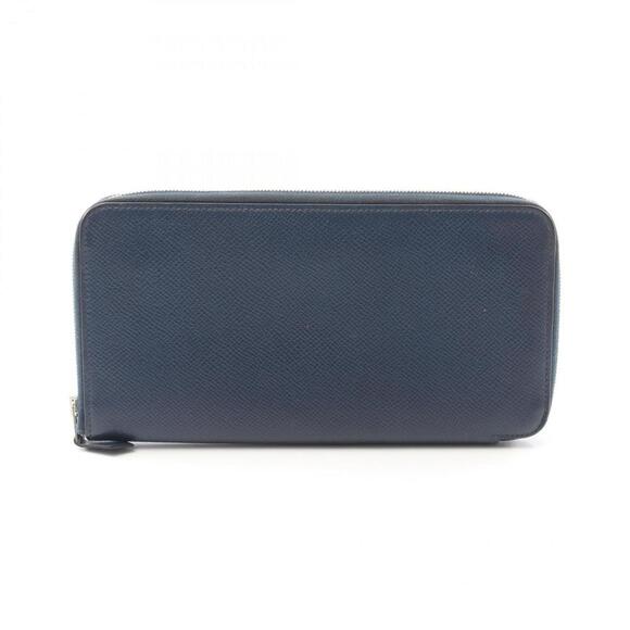 HERMES Navy Leather Wallet - Picture 1 of 11